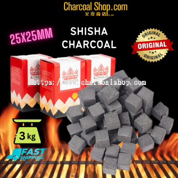 CHARCOAL ARANG ̿ Hookah Shisha Coconut Charcoal Arang Kelapa - 3kg)