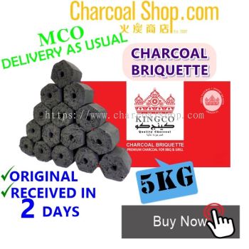 CHARCOAL ARANG ̿ (Coconut Charcoal Briquette - 5kgs)
