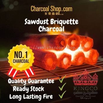 10KG Sawdust Briquette Charcoal-Super Premium Grade "CHARCOAL ARANG KAYU ̿- Best In Malaysia"Bbq
