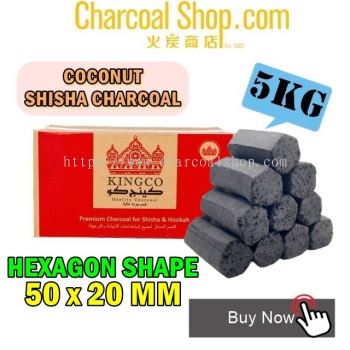 CHARCOAL BBQ ARANG KAYU »ðÌ¿ (5kgs - Hookah Shisha Coconut Charcoal Arang Kelapa ¨C Hexagon)