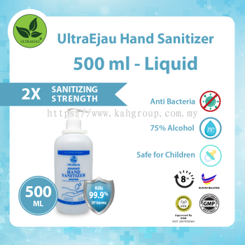 UltraEjau Hand Sanitizer 500ml - Liquid