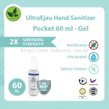 UltraEjau Hand Sanitizer Pocket 60ml - Gel