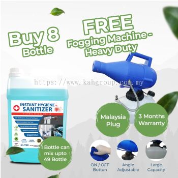 Purchase 8 of 5 Litre Instant Hygience @ FREE Fogging Machine Heavy Duty