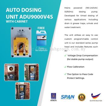 Auto Dosing Unit (ADU)9000V4S with Lockable Cabinet