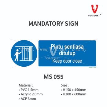 MS 055 - Pintu sentiasa ditutup