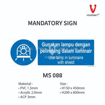 MS 088 - Gunakan lampu dengan pelindung dalam luminair-80