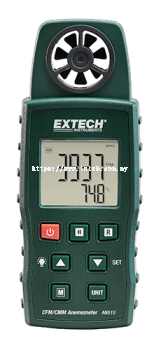 Extech AN510 CMM/CFM Anemometer + Type K