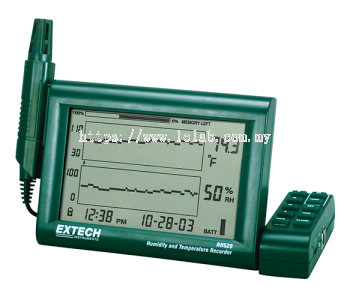 Extech RH520A Humidity+Temperature Chart Recorder with Detachable Probe