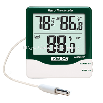 Extech 445713-TP Big Digit Indoor/Outdoor Hygro-Thermometer