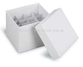 CARDBOARD CRYOGENIC TUBE STORAGE BOXES AND PARTITIONS