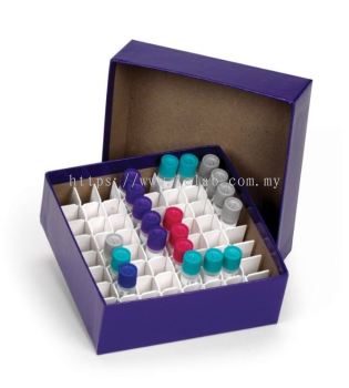 CARDBOARD CRYOGENIC VIAL BOXES AND PARTITIONS