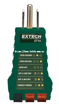 Extech ET15 Receptacle Tester