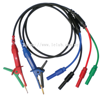 Extech 380565 Test Leads with Kelvin Clips
