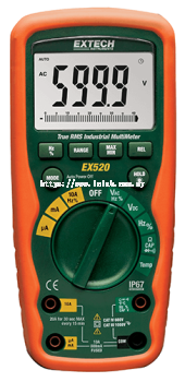 Extech EX520 11 Function Heavy Duty True RMS Industrial MultiMeter
