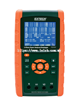 Extech PQ3450 3-Phase Power Analyzer/Datalogger