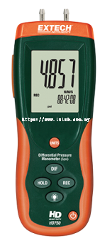 Extech HD750 Differential Pressure Manometer (5psi)