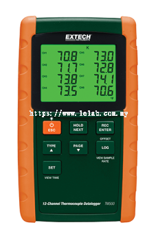 Extech TM500 12-Channel Datalogging Thermometer