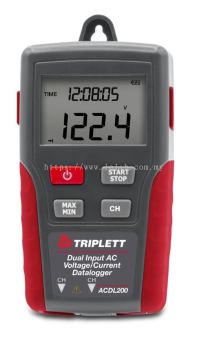 DUAL INPUT TRUE RMS AC VOLTAGE/CURRENT DATALOGGER (ACDL200)