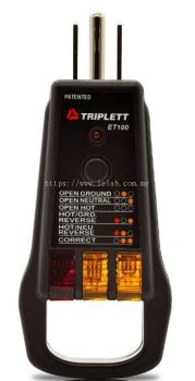 GFCI Receptacle Tester : Tests 3-Wire Receptacles- (ET100)
