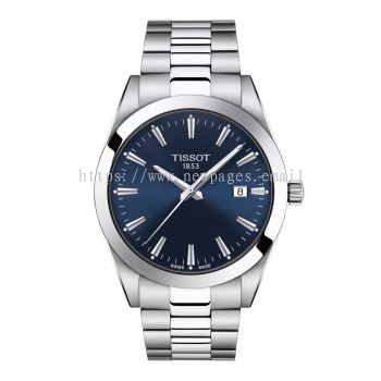 Tissot Gentleman 40mm Blue Dial Stainless Steel Watch T1274101104100