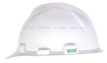 MSA V-GARD CAP SAFETY HELMET WITH FASTRAC SUSPENSION