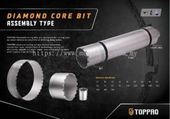 TOPPRO DIAMOND CORE BIT ASSEMBLY TYPE
