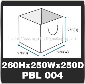 PBL 004 (260H x 250W x 250D)