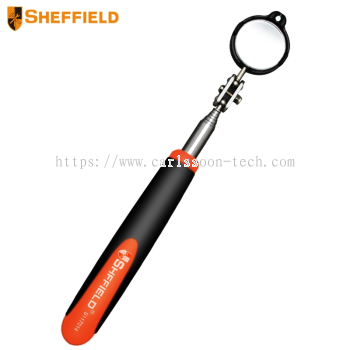 SHEFFIELD - 360��C Telescopic Inspection Mirror With Lamp
