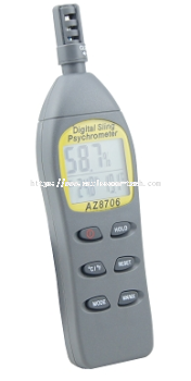 AZ - 8706 Handheld/ Portable Thermo-Hygrometer with External Probe