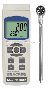 LUTRON - Mini Vane Type Anemometer AM4233SD