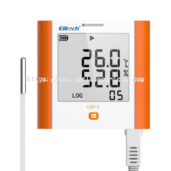 ELITECH GSP-8 - Wall Mount Thermohygrometer with Audible Alarm