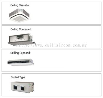 DAIKIN DUCTED PACKAGE / CASSETTE TYPE / CEILING EXPOSED