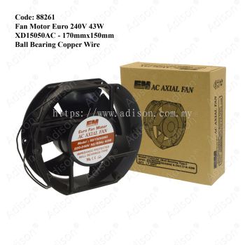 Code: 88261 Fan Motor Euro XD15050AC 240V 43W 170x150mm Ball Bearing Copper Wire