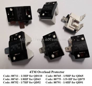 Code: 88752 Overload Protector 4TM 1/7HP QD52