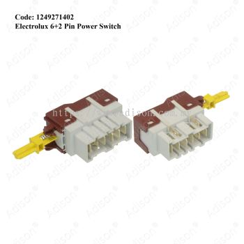 Code: 1249271402 Electrolux 6+2 Pin Power Switch