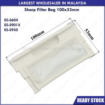 Code: 33318 Sharp W53mm x L100mm Filter Bag For ES-S60X / ES-S901X / ES-S950