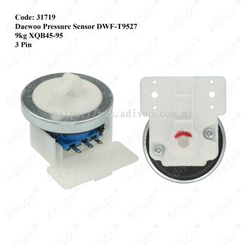 Code: 31719 Midea Singer Daewoo Pressure Sensor 3 Pin MFW-701S / MFW-751S / MFW-755M / MFW-801S / MFW-855M / MFW-901S / MFW-955M / MFW-1020S / MFW-1050MV2 / MFW-1250MV2 / WT5361 / DWF-T9527