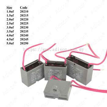 Code: 20220 2.0 uf Fan Capacitor Wire Type