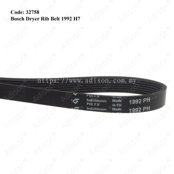 Code: 32758 Rib Belt 1992 H7 for Bosch Dryer