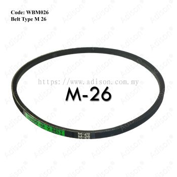 Code: WBM026 Belt Type M 26