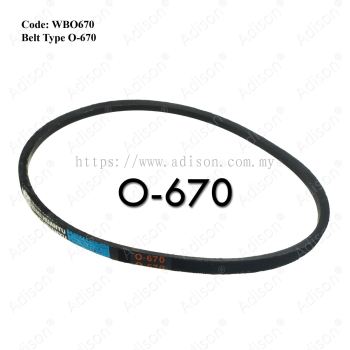 Code: WBO670 Belt Type O-670