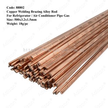 Code: 88802 Copper Welding Brazing Alloy Rod 500x3.2x1.5mm (1pc)