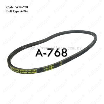 Code: WBA768 Belt Type A-768