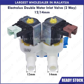 Code: 31424 Double Valve Electrolux 132518622 12/14mm For EWF14012