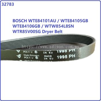 Code: 32783 Bosch WTE84101AU / WTE84105GB / WTE84106GB / WTW854L8SN / WTR85V00SG Dryer Belt 1995 H7