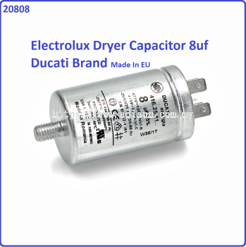 Code: 20808 Electrolux Dryer 8uf Capacitor Ducati with Nut