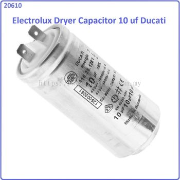 Code: 20610 Electrolux EDH9038BEWA Dryer Capacitor 10uf Ducati