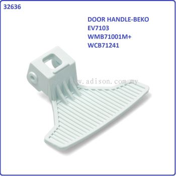 Code: 32636-W BEKO EV7103 / WMB71001M+ / WCB71241 DOOR HANDLE Original White Colour for washing mach