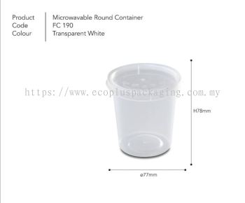 8oz Round Container with Lid