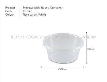 12oz Round Container with Lid